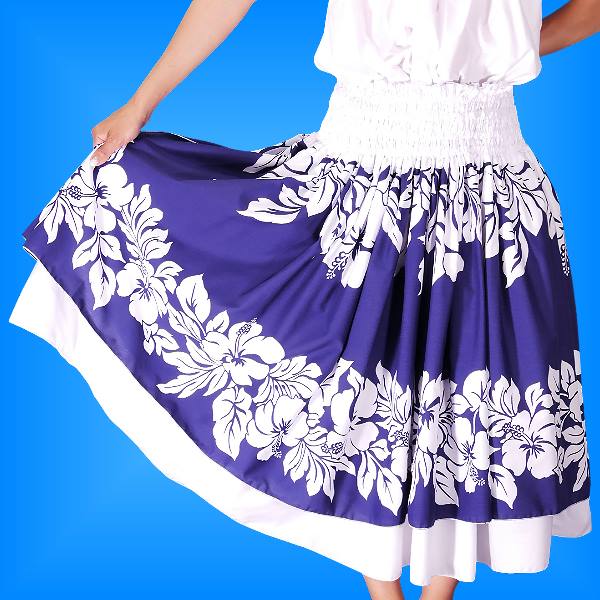 リバーシブル パウスカート 75cm フラダンス ダブル リバーシブル パウスカート ピンク 1767