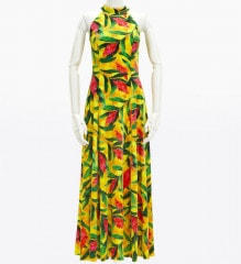 フラダンスアメリカンスリープドレス アメリカンスリーブマーメイドドレス（カトレア）レッド