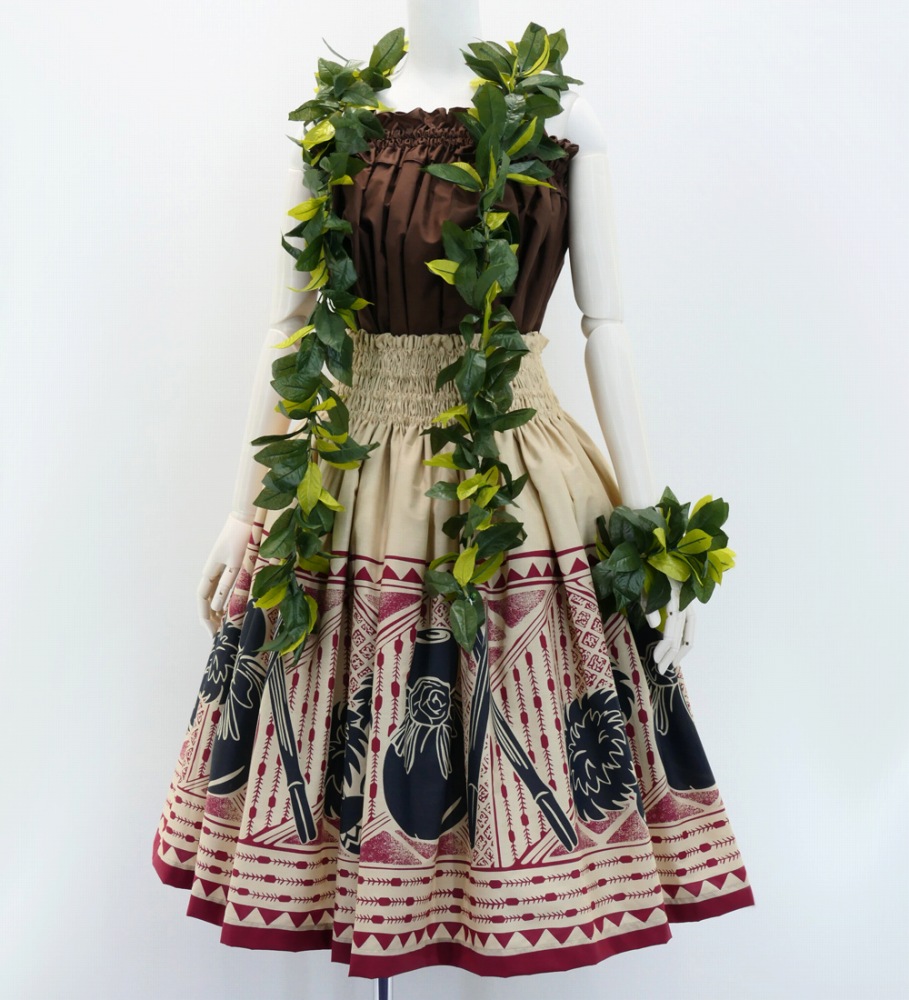 フラダンス パウスカート シングル ベージュ 2937