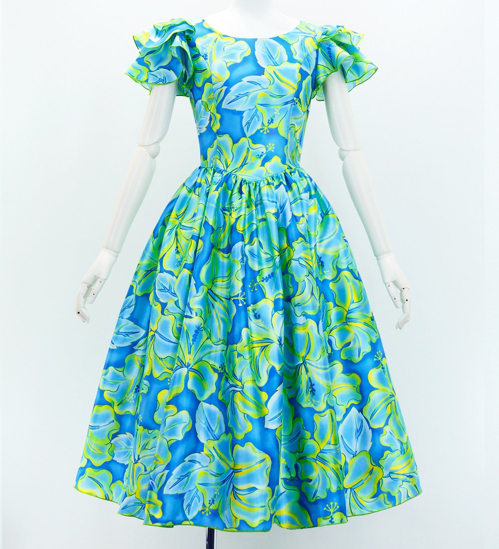 ڥߥǥ եɥ쥹 3ʥե륹꡼ ϥӥ ֥롼ߥ꡼ J3100blyegr