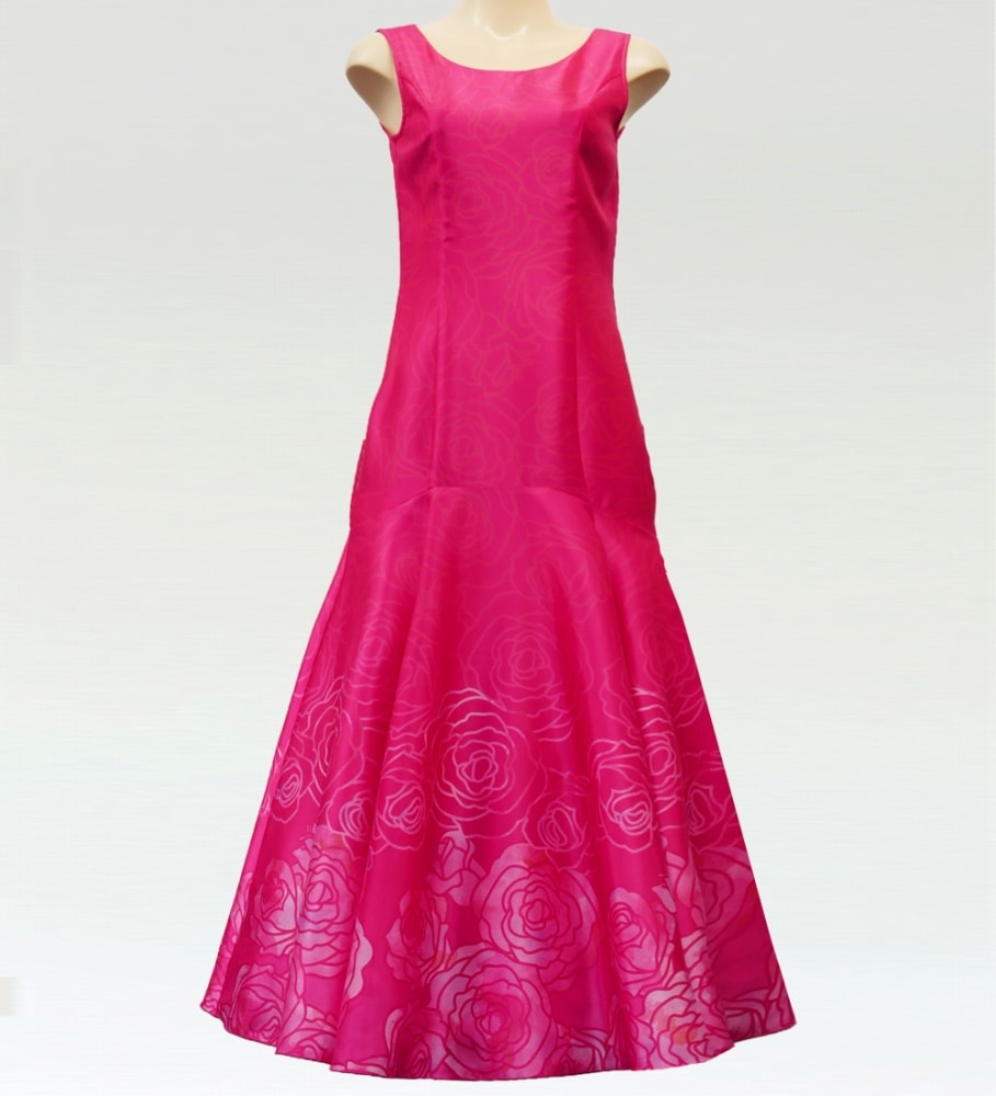 ロング丈】 フラドレス ロケラニシャンタン ピンク J2556pi | hula