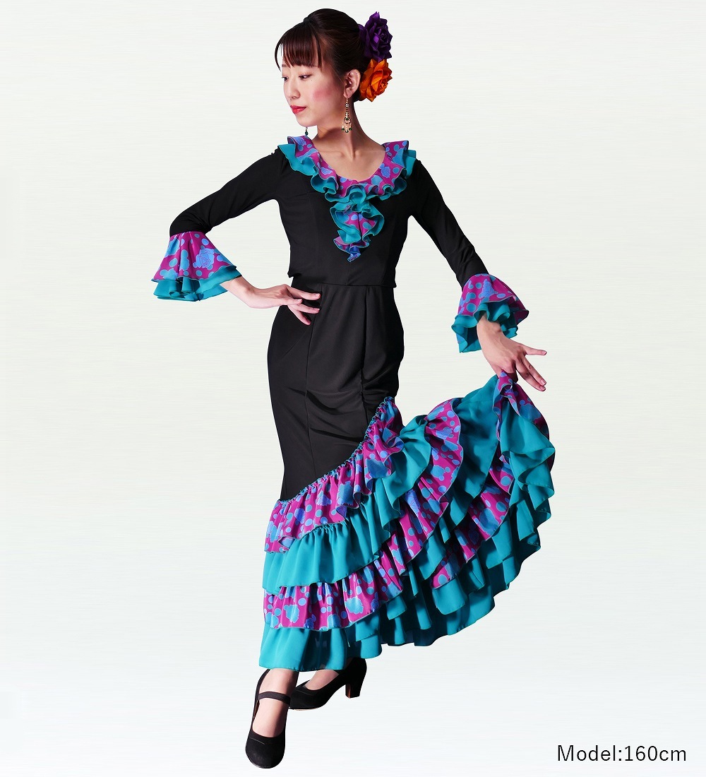 【コロコル】フラメンコファルダ　マーメイドタイプ　カラーオーダー 12_000000001235.jpg?1689121014