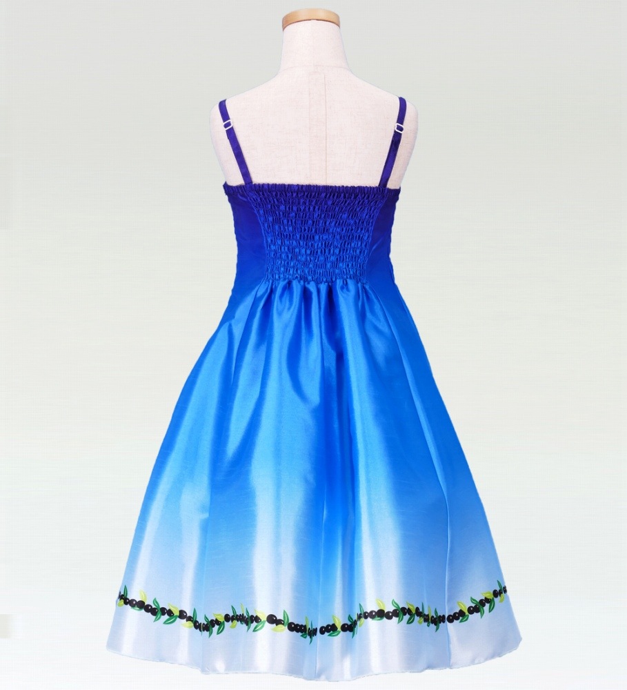 ケイキ グラデーションハイビスカスシャンタンドレス ブルー P8bl フラダンス総合 ケイキ ケイキ ムームー Egl Tokyo