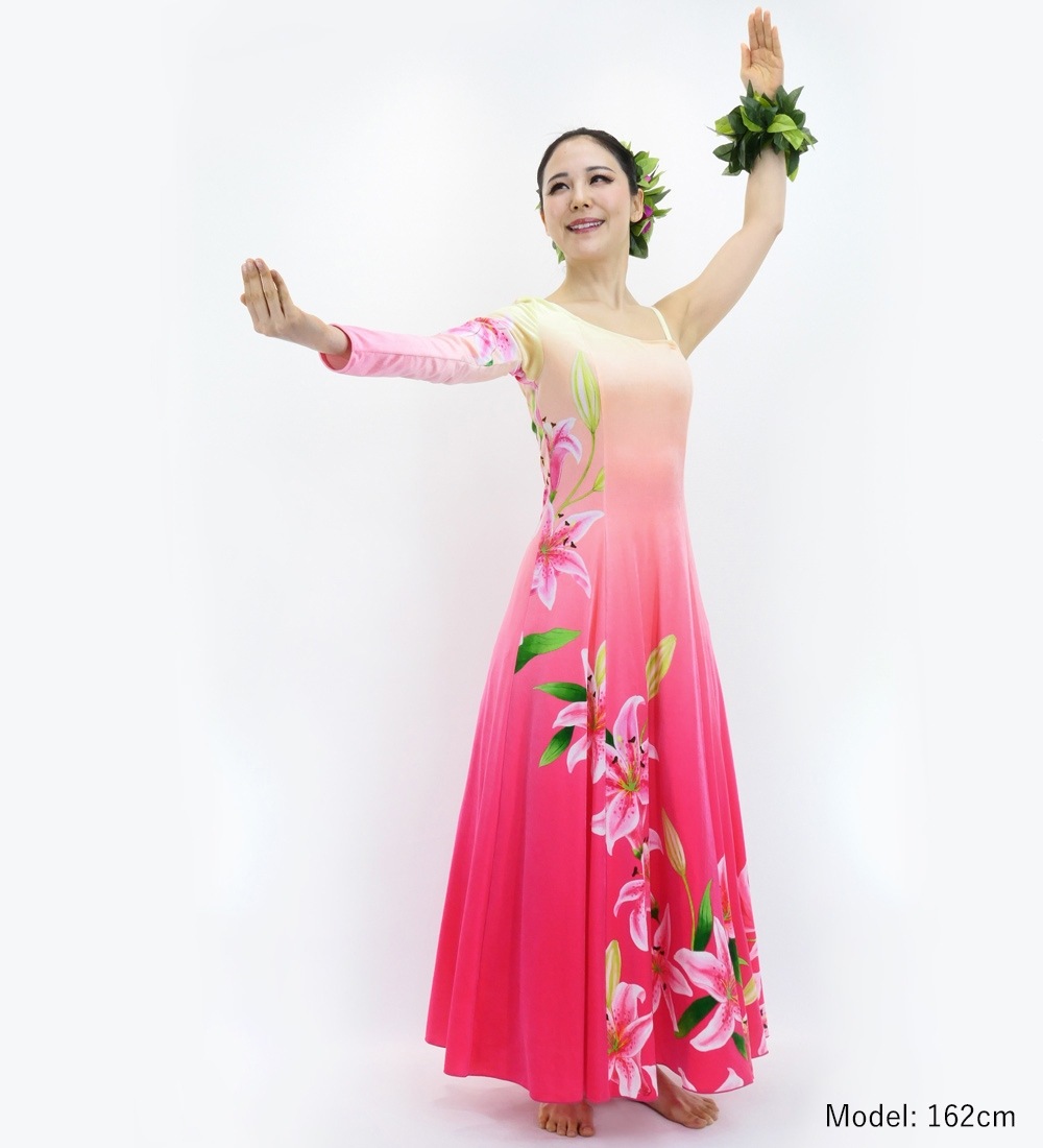 AngelR ファッション ピンク ワンショルダー ロングドレス