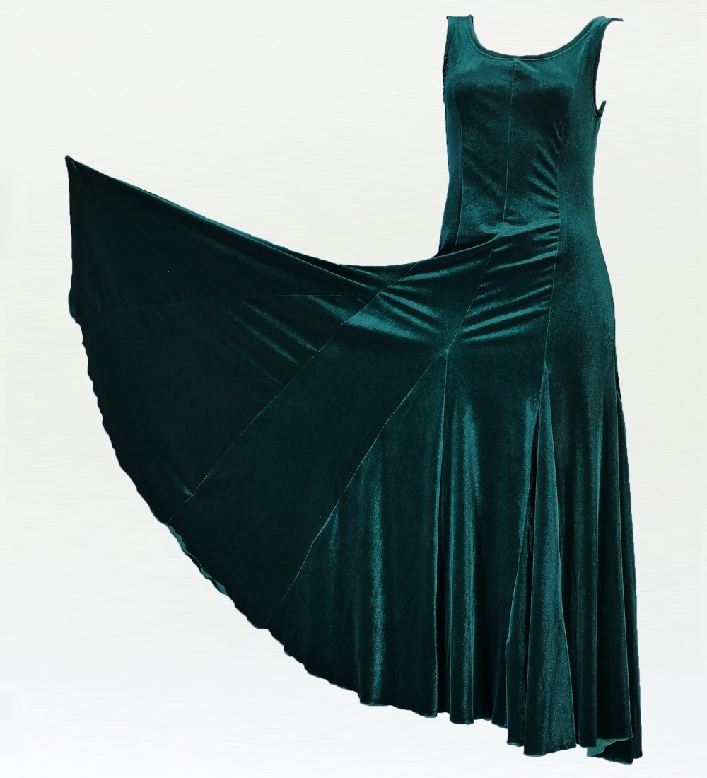 フラダンス ベルベット 無地 ワンピースドレス グリーン 1912a フラダンス総合,ムームードレス カスタマイズ EGL TOKYO