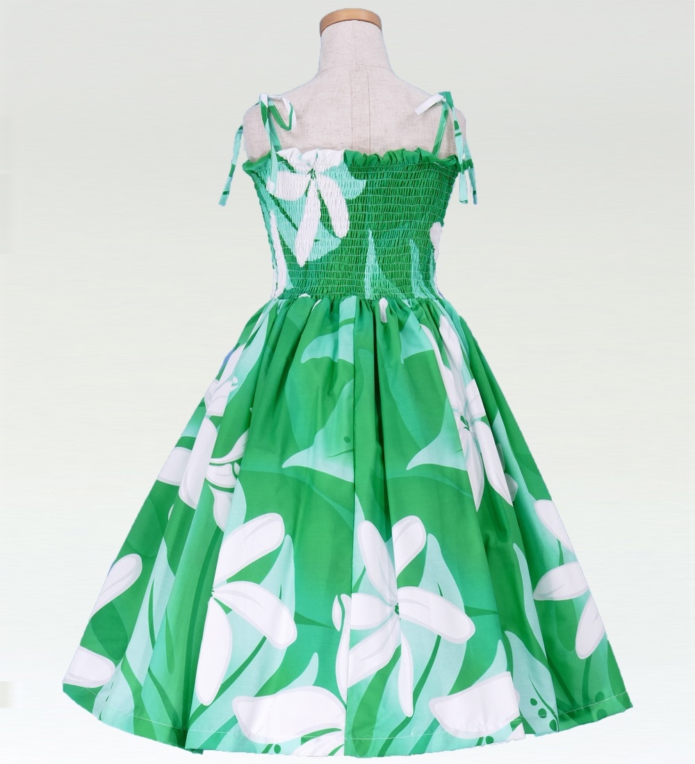 フラダンス用ライムグリーンムームー フラダンス用ライムグリーン