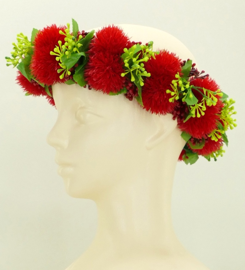 ビジュー装飾レッドヘアバンド beatswing_svy-hti-003-red