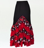 【tomimi】フラメンコファルダ　マーメイドタイプ tomimi様専用】フラメンコファルダ マーメイドタイプ フラドレス