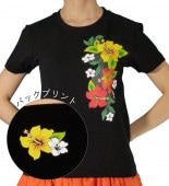 Tシャツ ハイビスカス ピンク 980p