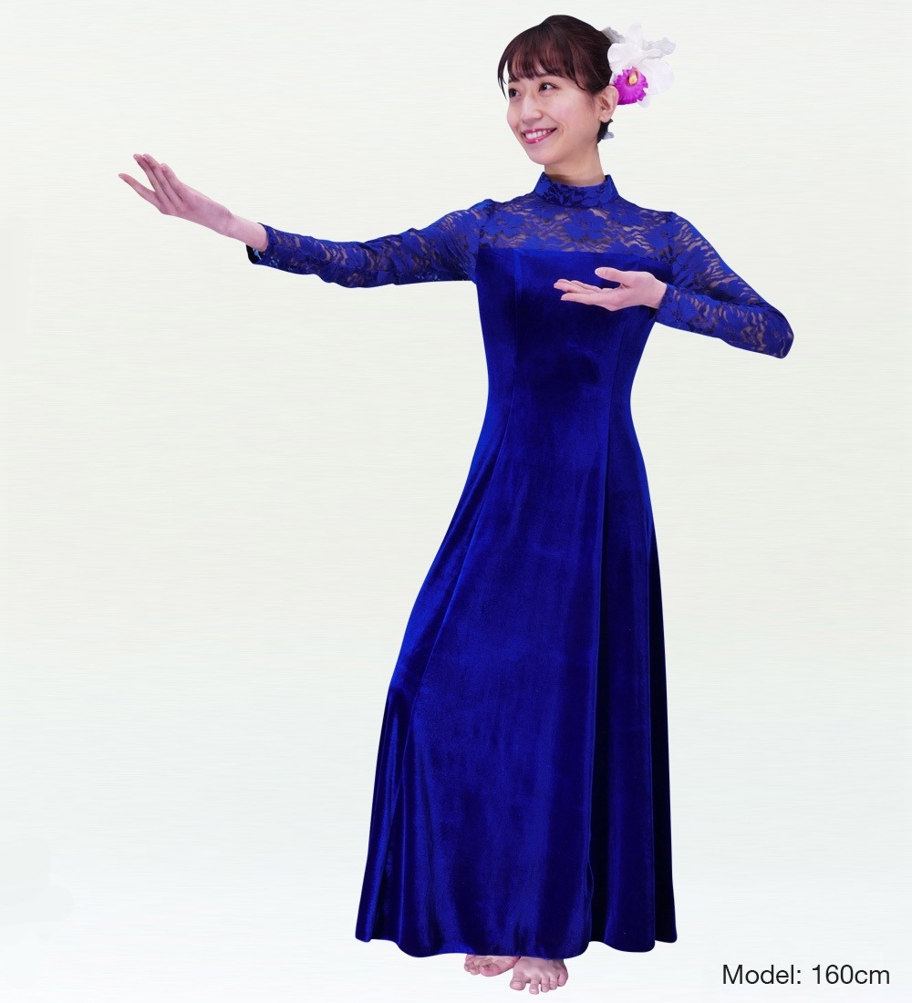 ネイビー ベルベット ロングドレス♡ 000000010813_1_3X4bDxQ.jpg