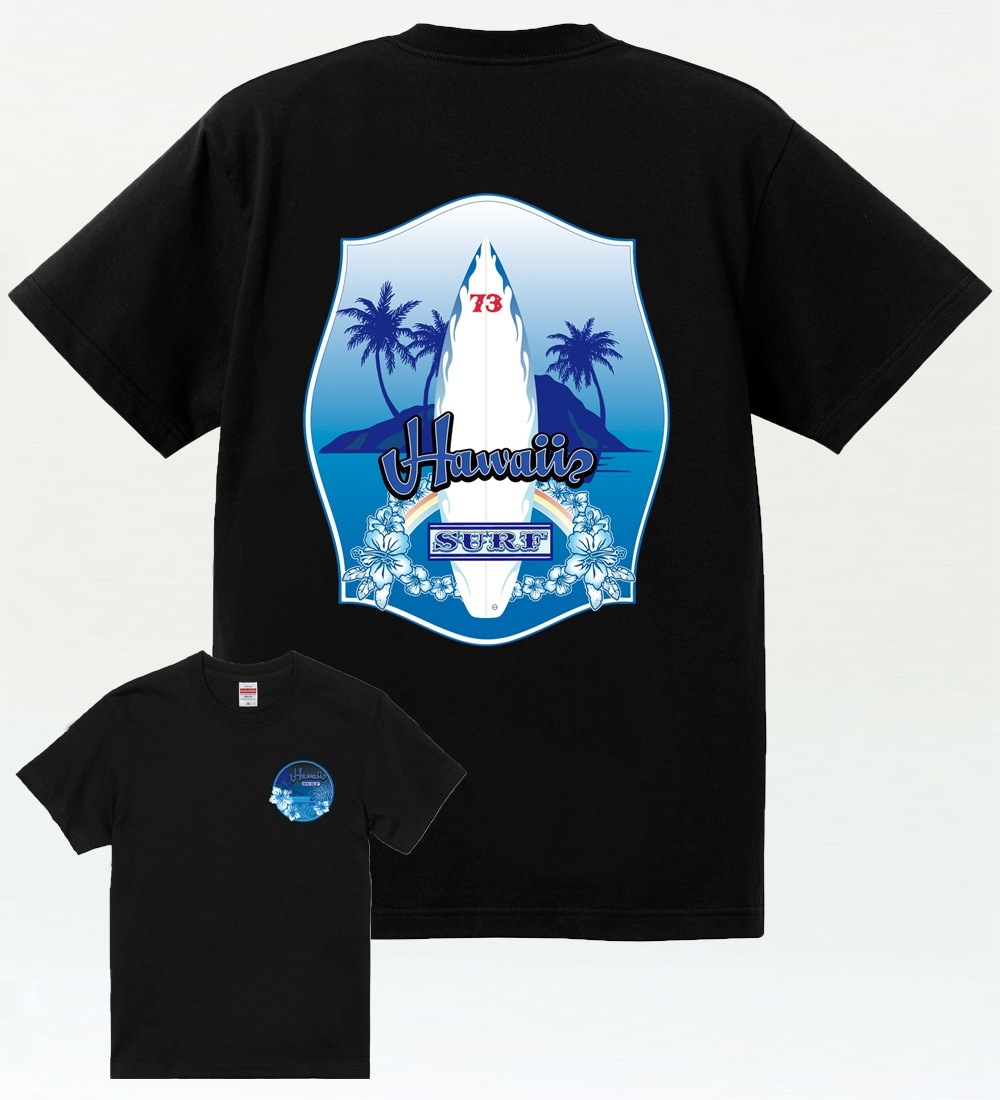 メンズ ハワイアンtシャツ Mt005bk