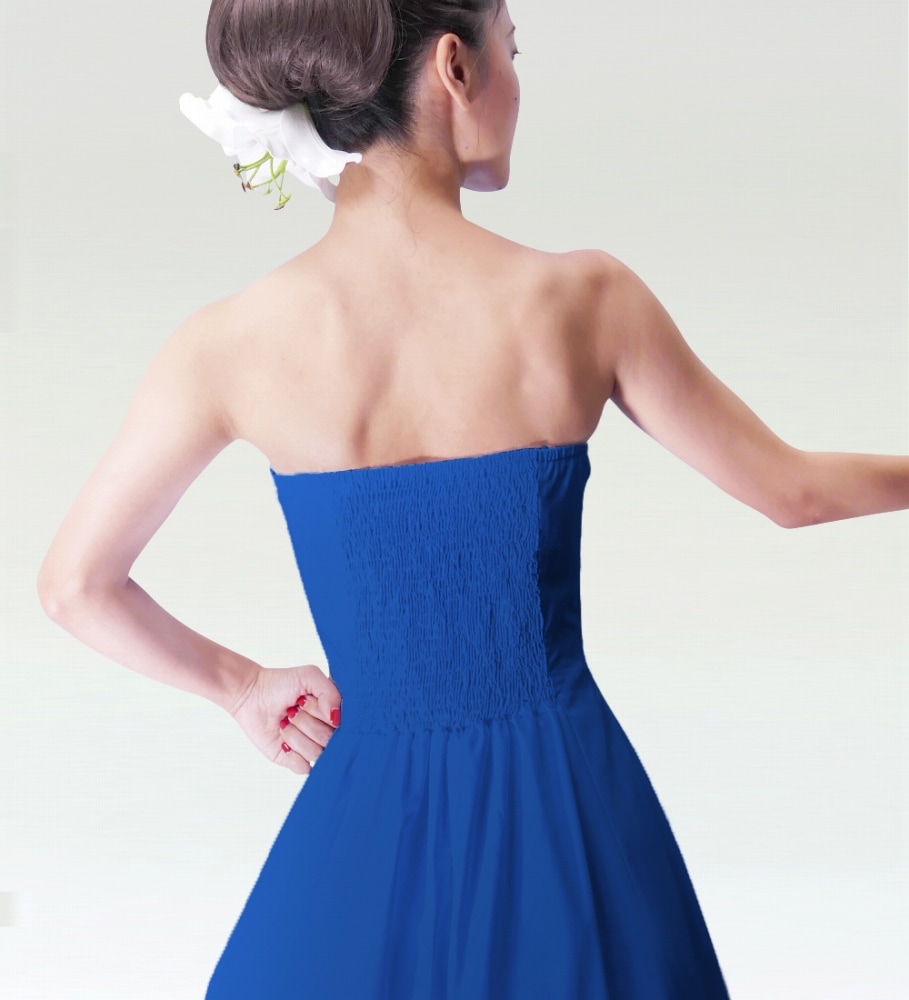 【専用出品】ダークブルー ラップドレス マキシ丈 専用出品】ダークブルー ラップドレス マキシ丈