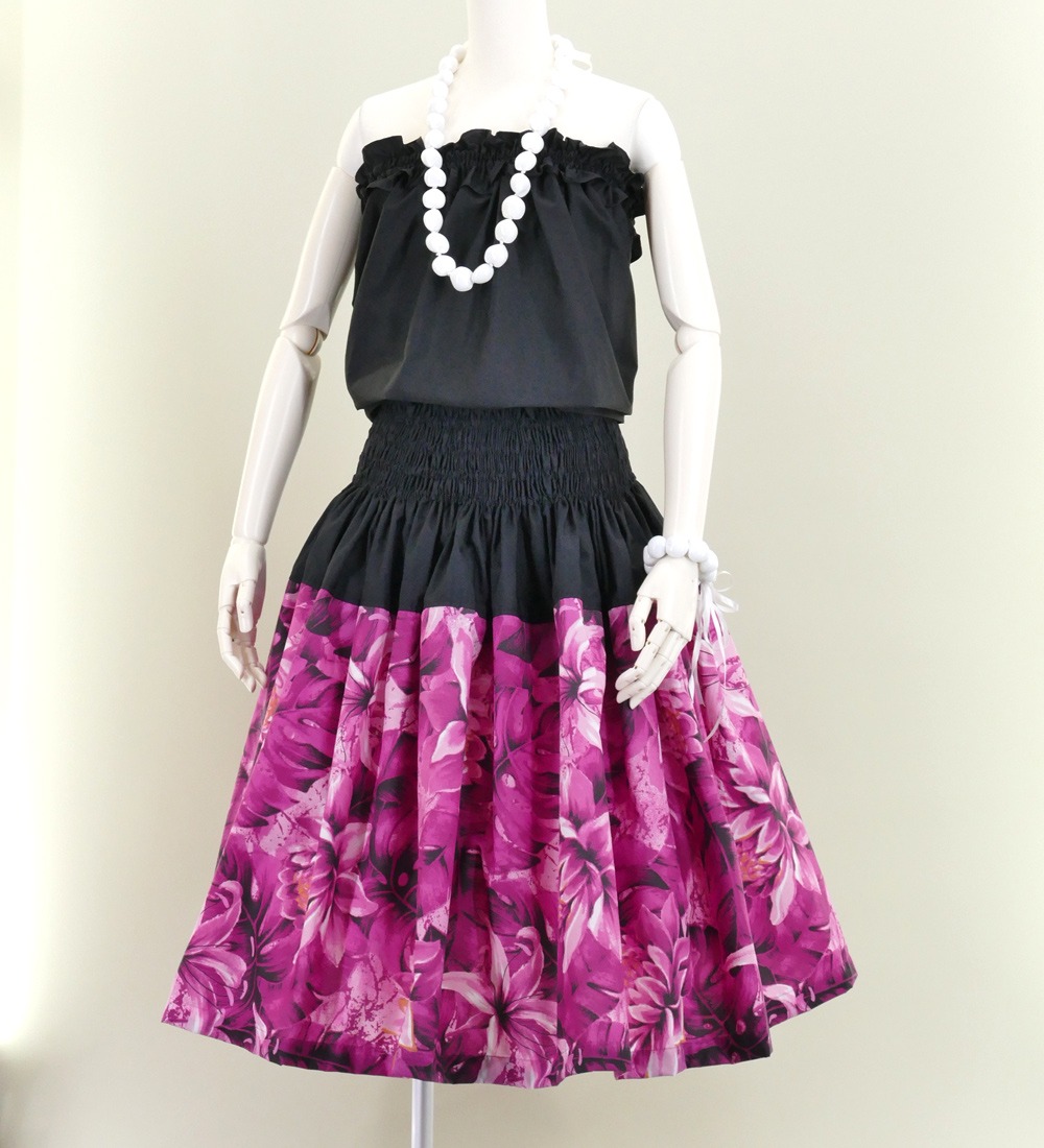 フラダンス　パウスカート　フラガール 柄　75cm フラダンス パウスカート フラガール 柄 75cm - フラダンス