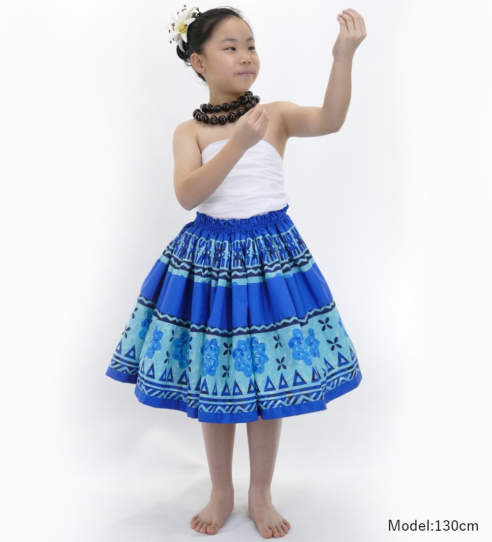 フラダンス TUTUVI 衣装パウスカート ケイキ こども グループ 6枚セット パウスカートケイキ子供用60センチ 2ヤード フラダンス(ケイキ