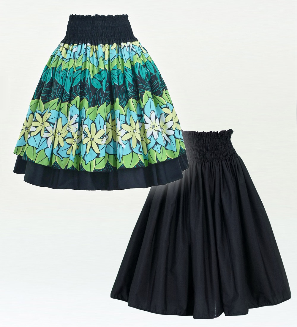 独特の上品 フラダンス衣装 パウスカート リバーシブル