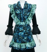 SUMMER SALE❗️フラメンコ 衣装 エプロン ピキージョ 赤ポンポン ピキージョ・エプロン