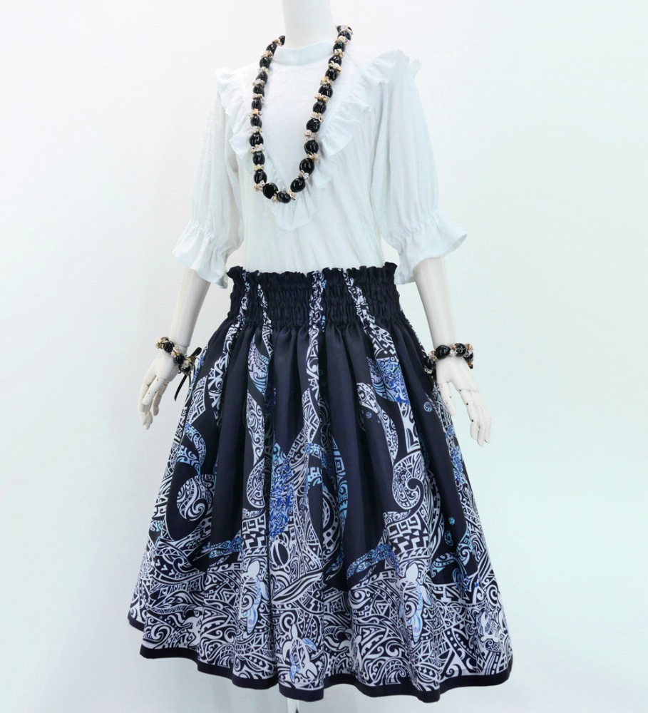 サンレレ 本体 ブルー　ハイビスカスホヌ柄 NIC+ZOE Filigree Tile Slip Skirt | Nordstrom
