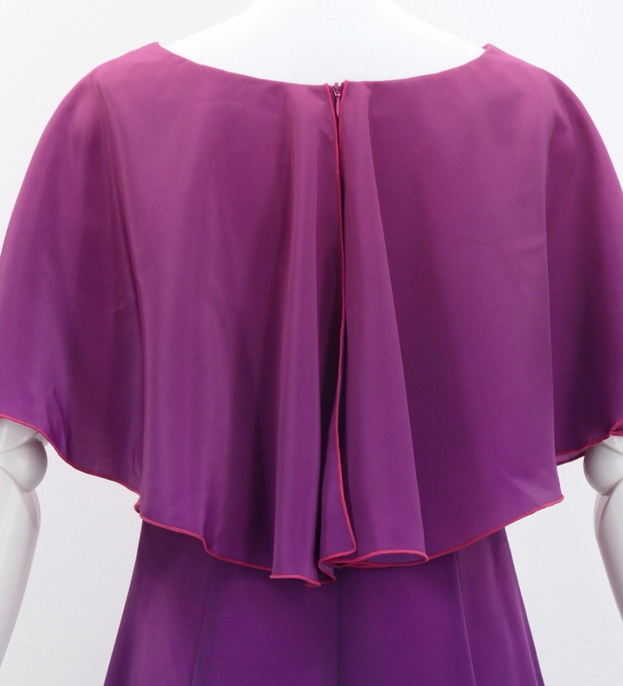 カ*ウ様 美品　ドレスとカジュアル兼用MINK(ミンク)ブラックケープ セール】 【洗える】KALMIA / クルーネックIラインロングドレス