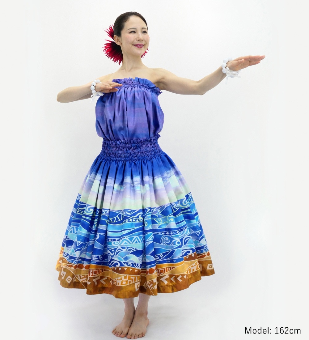 Aloha Emika フラダンス　パウスカートとチューブトップ　セット Aloha Emika フラダンス パウスカートとチューブトップ セット