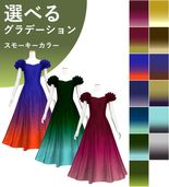 ڹʥ⡼顼ǡۡڥ󥰾  㥶ե ѥե꡼ ɥ쥹 󥿥 S-L JC107-gradation_S