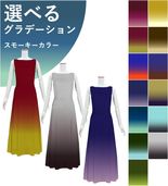 �ڹ����ʥ��⡼�������顼����ǡۡڥ��󥰾�� �������� �ܡ��ȥͥå� �ɥ쥹 �٥��� S-L������ JC56-gradation_S