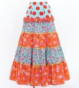 ★本日限りのサービス品★新品★フラメンコ衣装＊ティアードファルダ BDSPセール】フラメンコ衣装＊ティアードファルダ（F426）