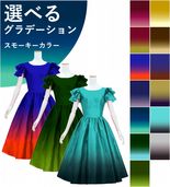 �ڹ����ʥ��⡼�������顼����ǡۡڥߥǥ���� �������� 3�ʥե�륹�꡼�� �ɥ쥹 ����󥿥� S-L������ JC91-gradation_S