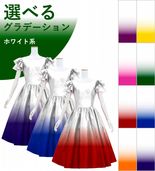 �ڹ����ʥۥ磻�ȷϥ���ǡۡڥߥǥ���� �������� 3�ʥե�륹�꡼�� �ɥ쥹 ����󥿥� S-L������ JC91-gradation_W