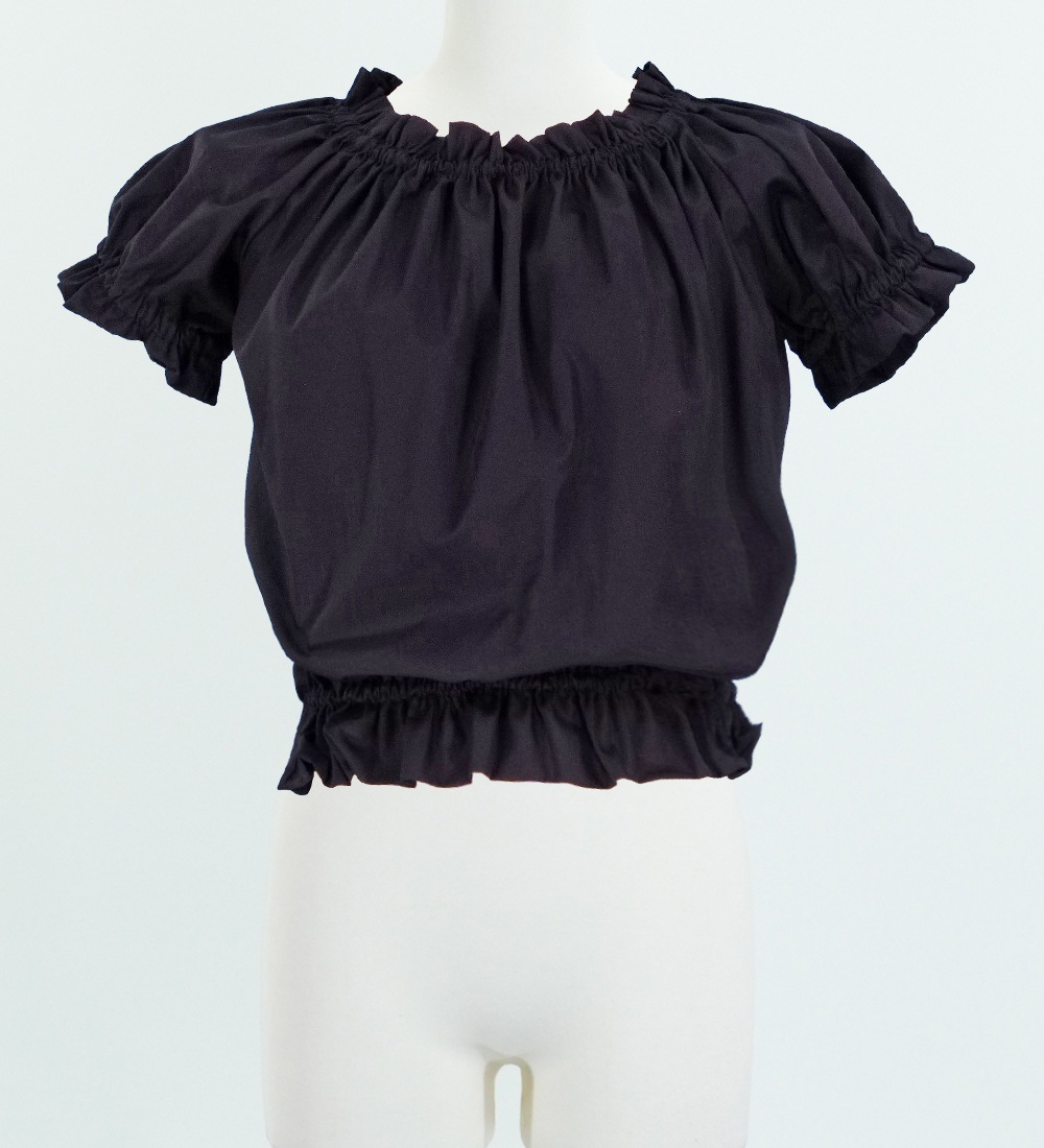 フラダンス ブラウス ブラック LLサイズ 1665bLL