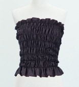 【美品 フラメンコ衣装】ブラック emika トップス ブラウス ボランテ 美品 フラメンコ衣装】ブラック emika トップス ブラウス