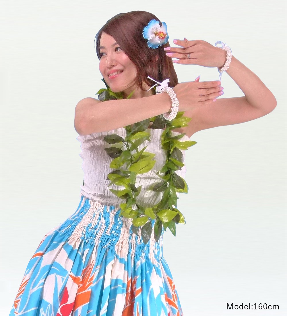 フラダンス ハイビスカス ヘアクリップ ブルー 1598blC