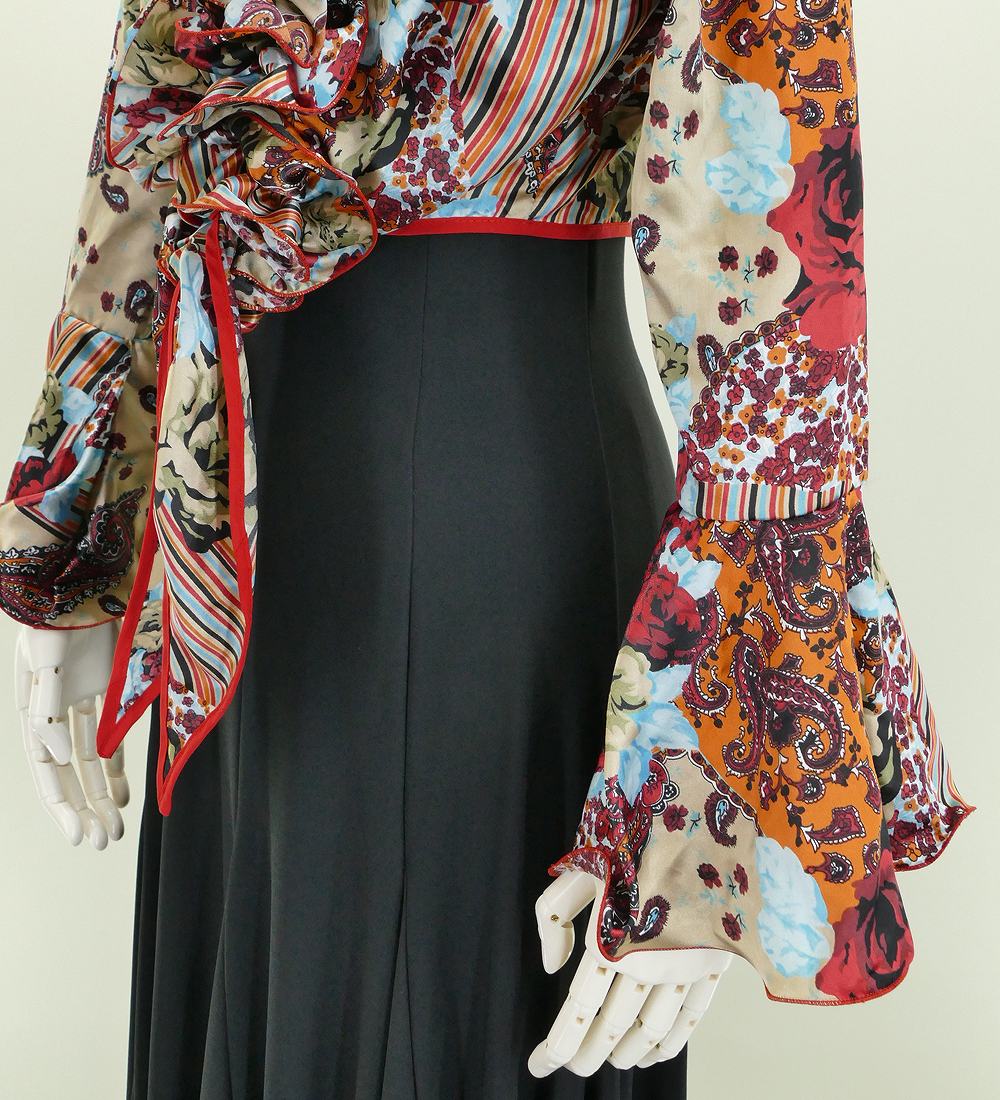 Mサイズ フラメンコ ローズフリル ボレロ レッド 1373r