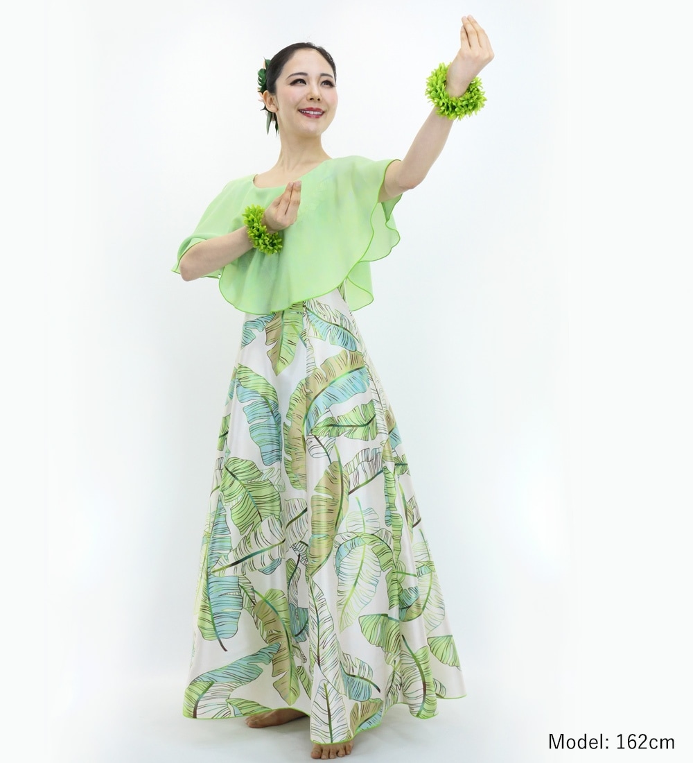 フラダンス用マキシドレス　葉柄 フラダンス用マキシドレス 葉柄 Amazon.co.jp: [DFギャラリー