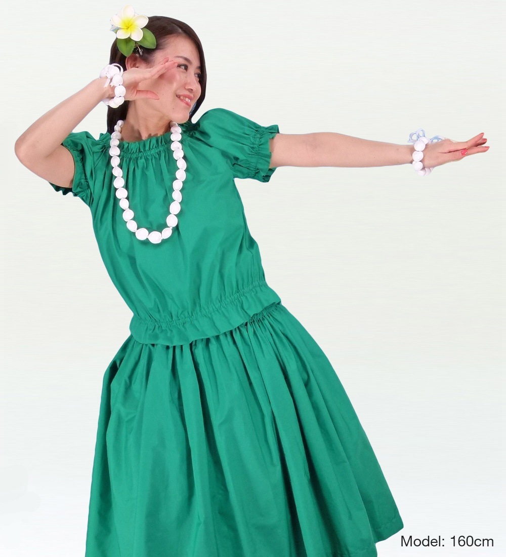 フラダンス ブラウス グリーン M(F)サイズ 1665gF