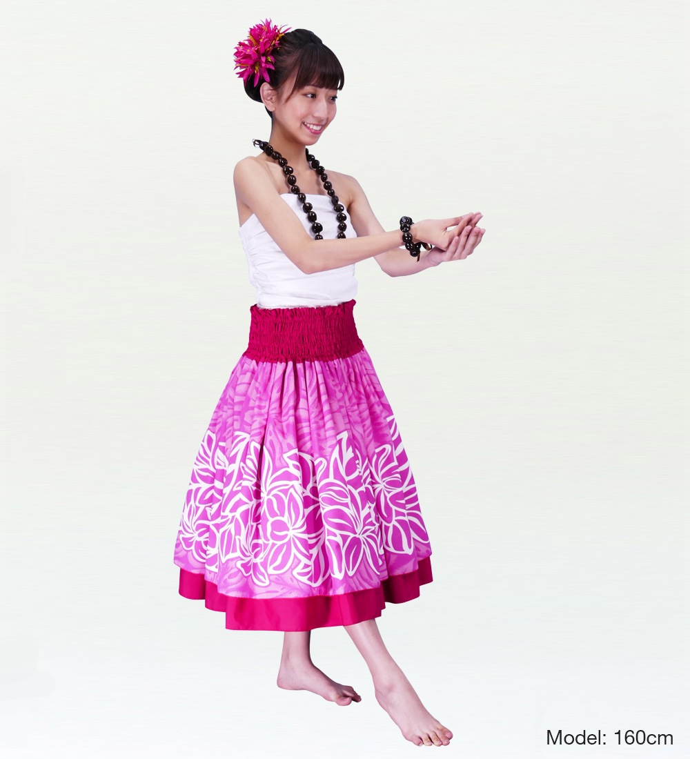 独特の上品 フラダンス衣装 パウスカート リバーシブル