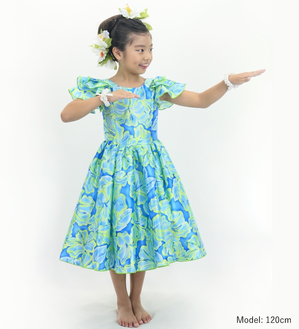 ������ �ڥߥǥ���� �ե�ɥ쥹 3�ʥե�륹�꡼�� �ϥ��ӥ����� �֥롼�ߥ����������꡼�� 120��140������ Jp128blyegr