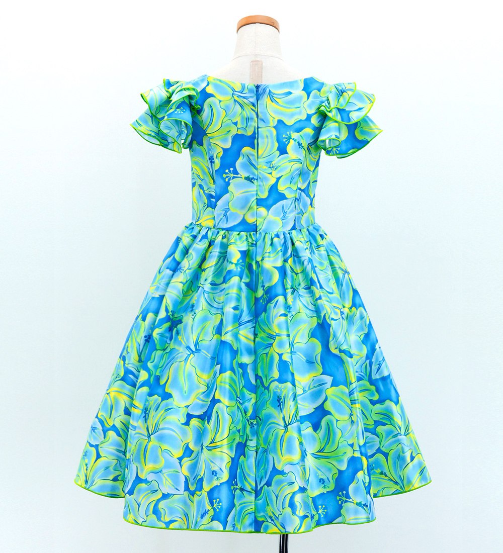 ������ �ڥߥǥ���� �ե�ɥ쥹 3�ʥե�륹�꡼�� �ϥ��ӥ����� �֥롼�ߥ����������꡼�� 120��140������ Jp128blyegr