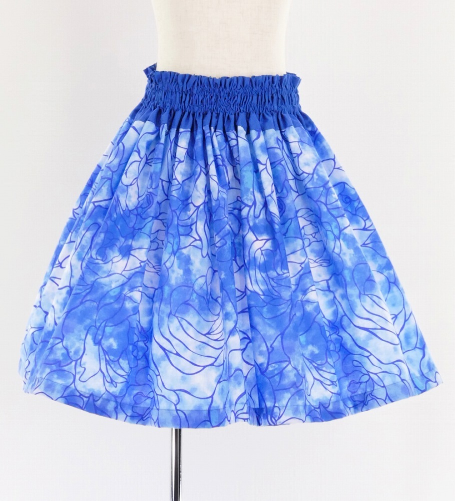 ◎～55㎝　オーダー　新柄❤ケイキ　パウスカート　子供　フラダンス　ブルー系 6_000000012791.jpg?1678209905