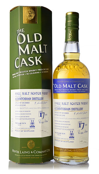 ハンターレイン オールドモルトカスク オーヘントッシャン [1997] 17年 FOR THE MASH TUN TOKYO & SHINANOYA