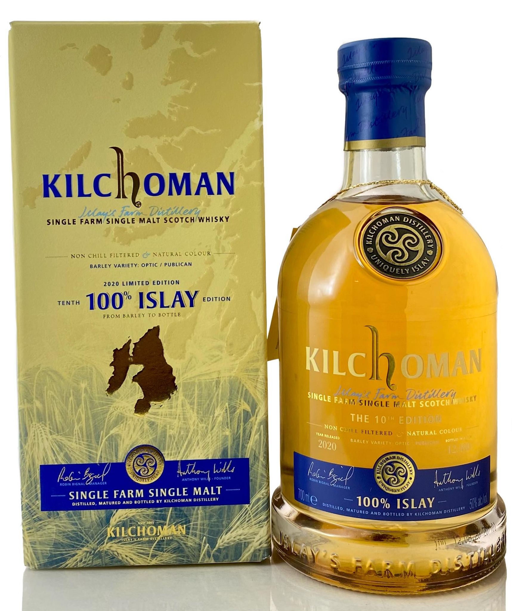 サントリー - キルホーマン 100％アイラ 10thリリース　50％　700ml キルホーマン 100％ ISLAY 10thリリース