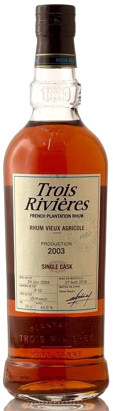 ★★Trois Rivieres トロワ・リビエール 1980年 700ml 箱付①★AY56306 トロワリヴィエール ヴィユー 10年 700ml 42度 kawahc