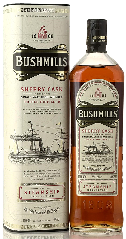ブッシュミルズ シェリーカスク スチームシップ（1,000ml/並行）