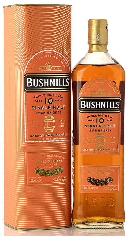 ブッシュミルズ 10年 シェリーカスクフィニッシュ（1,000ml/並行）