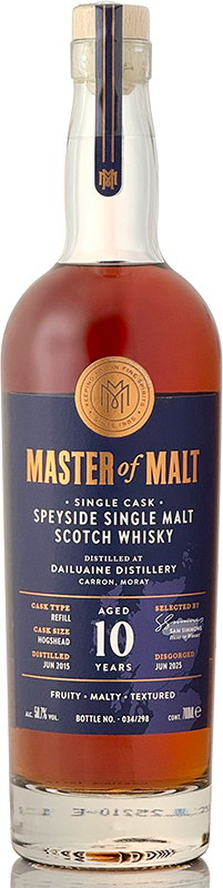 ダルユーイン[2015] 10年 リフィル ホグスヘッド【シングル カスク/マスターオブモルト】