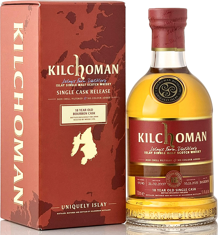 キルホーマン[2007] 18年 バーボンバレル for Japan