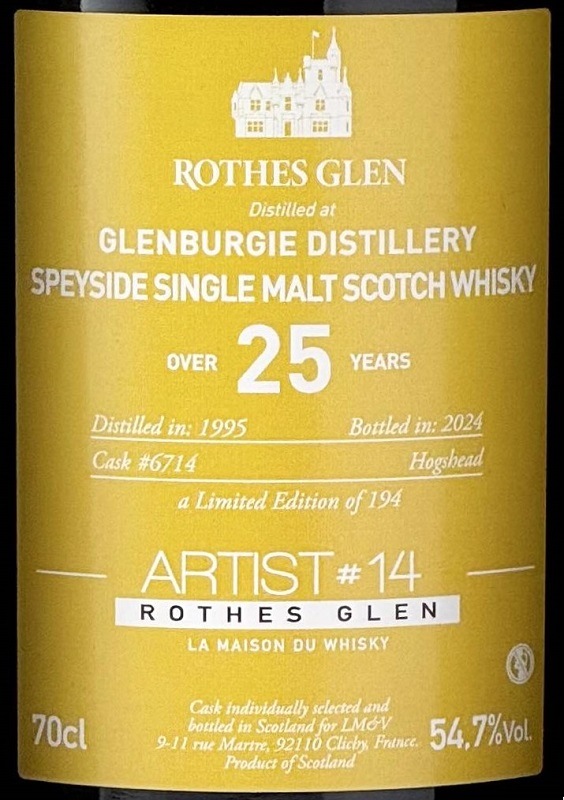 Rothes Glen】グレンバーギー [1995] over 25年 ホグスヘッド