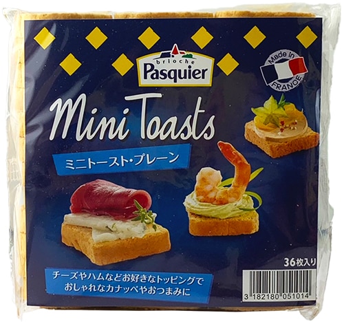 ミニトースト プレーン(80g/36枚入り)ブリオッシュパスキエ 【24/3/食品】