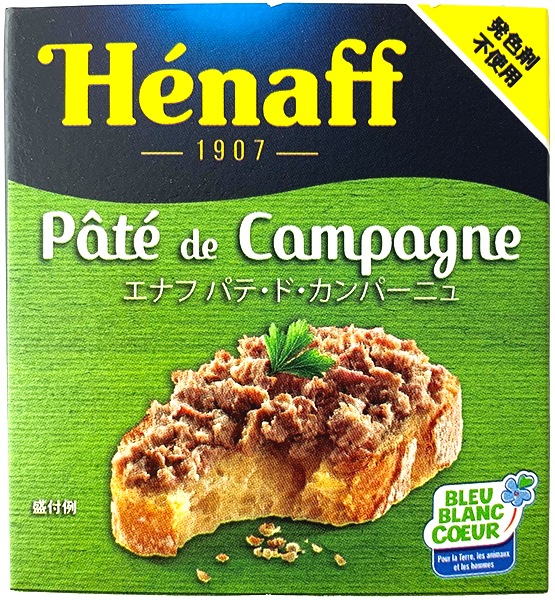 パテ・ド・カンパーニュ (田舎風のパテ)(78g/缶) エナフ 【24/3/食品】