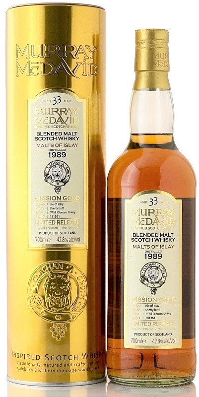 モルツ オブ アイラ[1989] 33年 1stfill オロロソシェリー フィニッシュ【マーレイ マクダヴィッド/ミッション ゴールド】