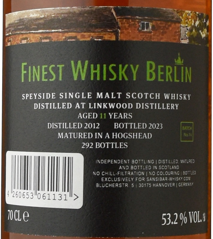 リンクウッド[2012] 11年 ホグスヘッド【キュンストラー/ザンジバー】